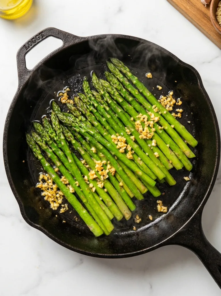 Asparagus sizzling in 202604102223