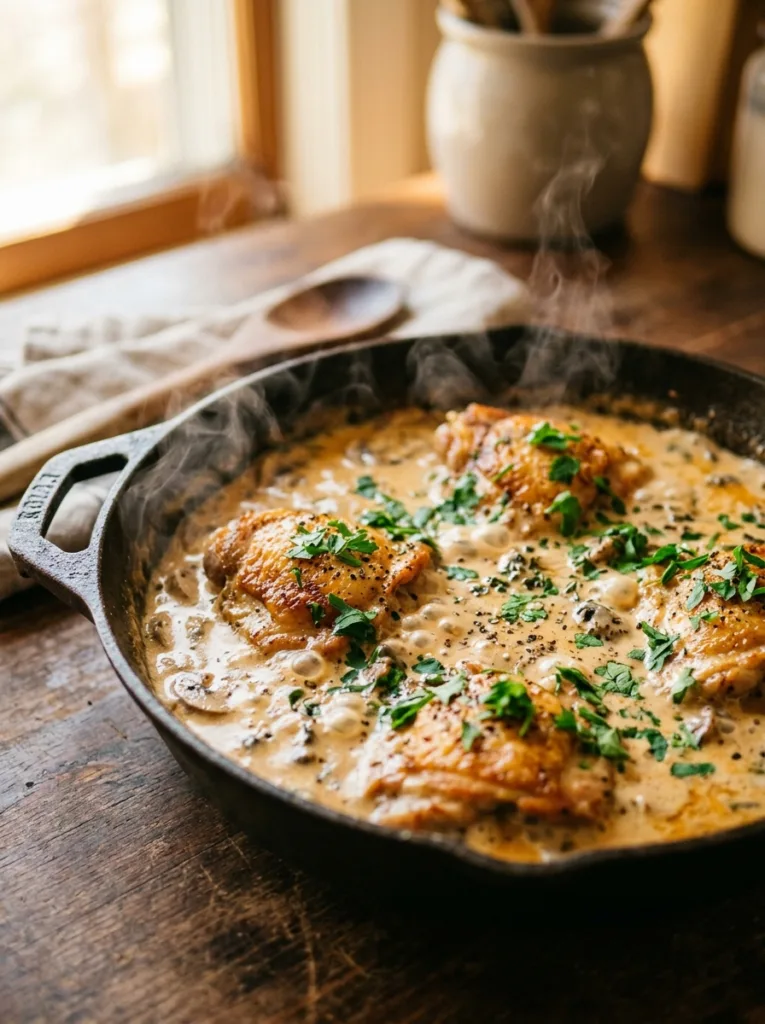 Chicken pieces simmering 202604100125
