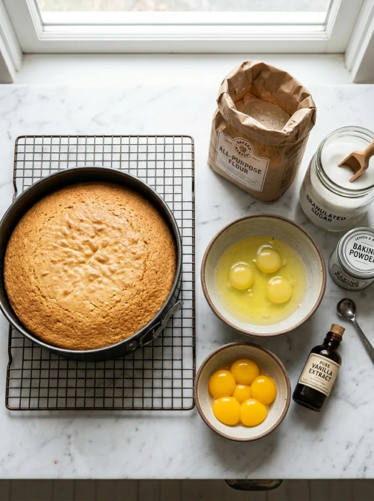 Sponge cake cooling 202604122328