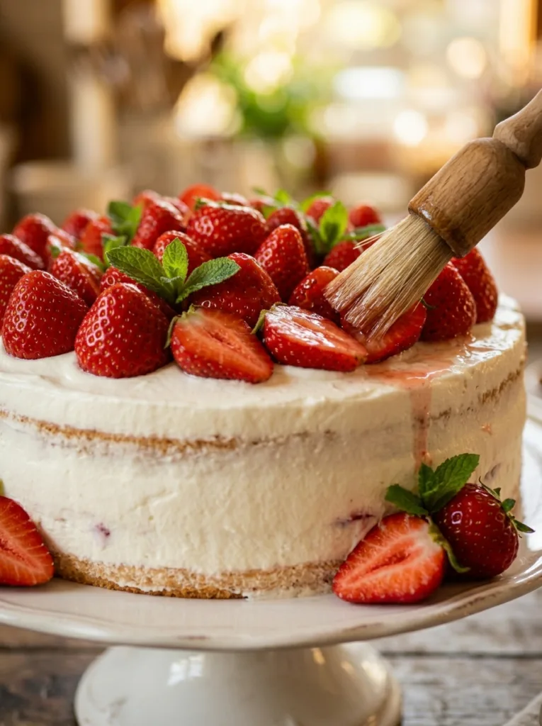 Strawberry cream cake 202604122328