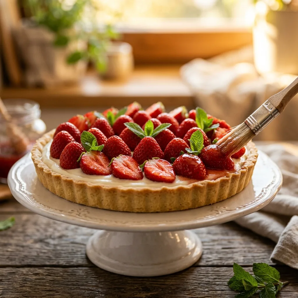 Strawberry quark tart 202604142131