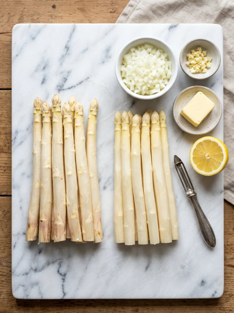 White asparagus on 202604121711