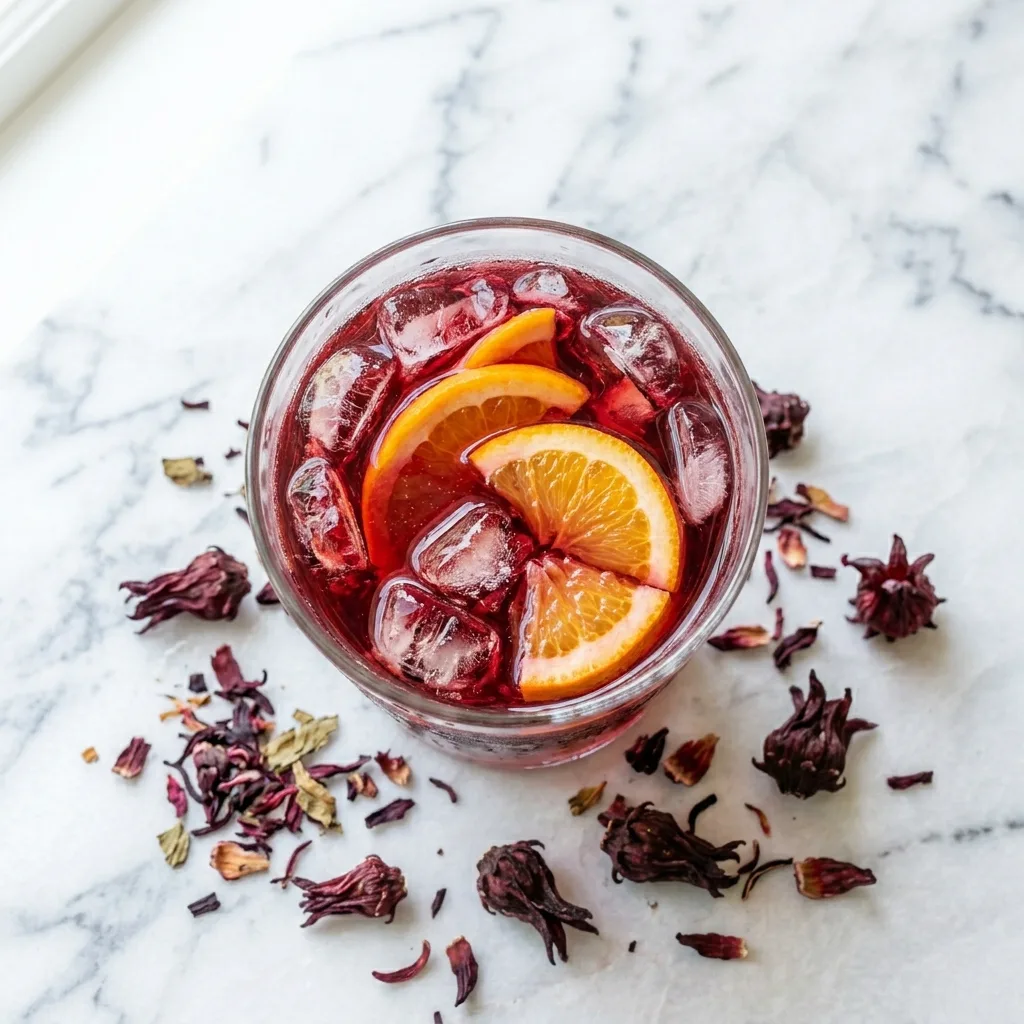 Hibiscus iced tea with orange 202605030013