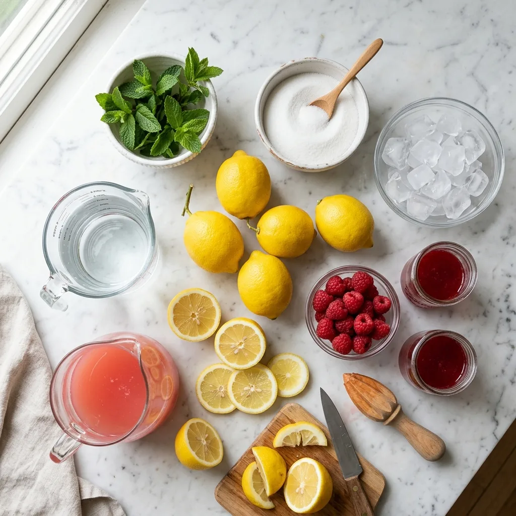 Lemonade ingredients on marble s… 202605031444