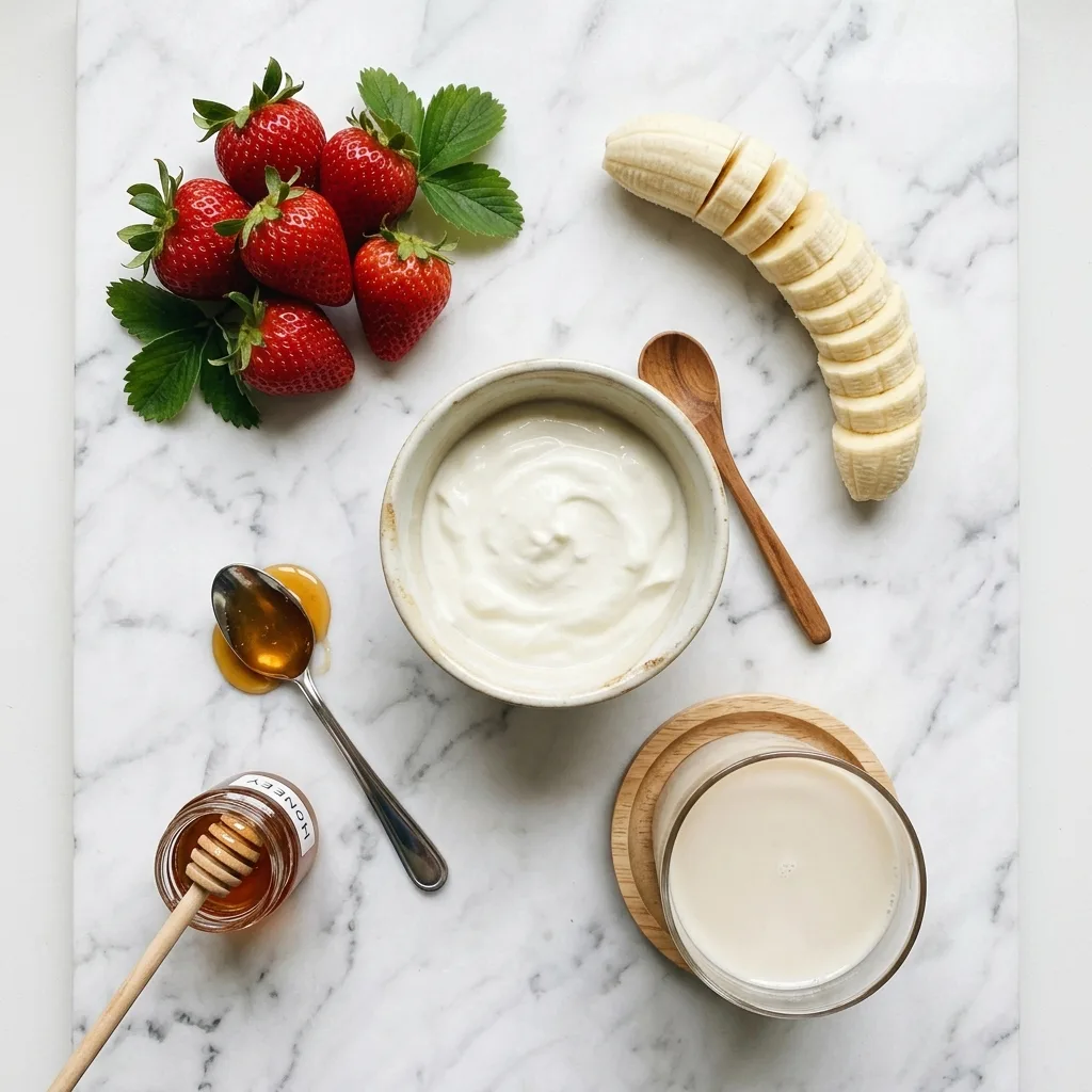 Smoothie ingredients on marble s… 202605021929