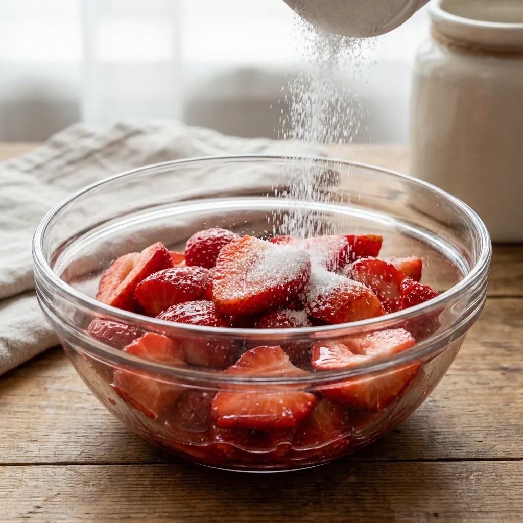 Strawberries in bowl sprinkled s… 202605021520 1